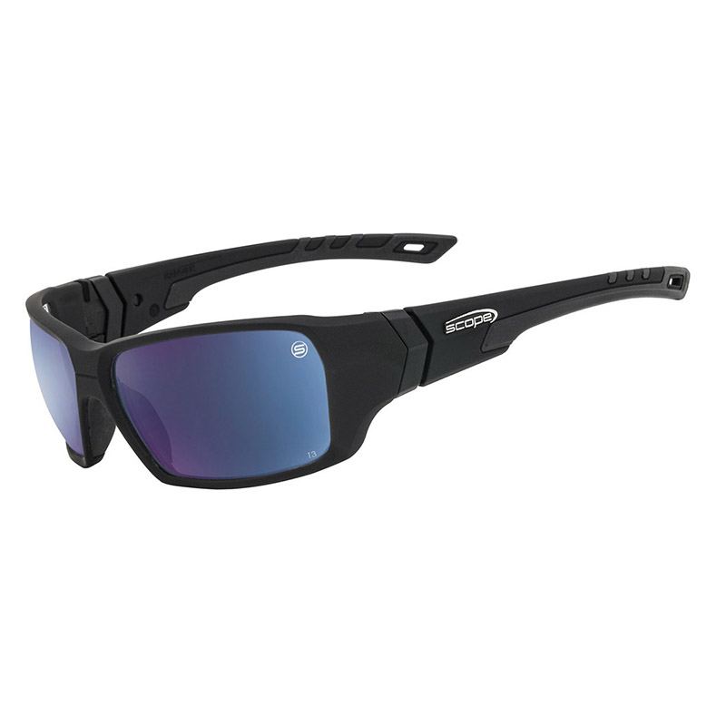 Ranger Frozen Black Frame Blue Mirror Lens