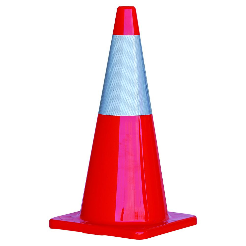 Orange Pvc Traffic Cone / Reflective Tape 700Mm - Pro Choice Safety Gear