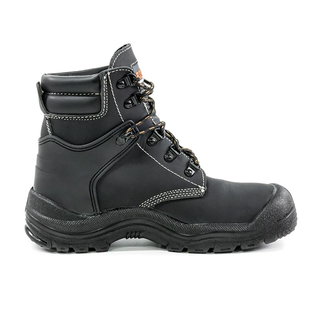 Wolf Lace Up Safety Boot Black - Bison Workwear
